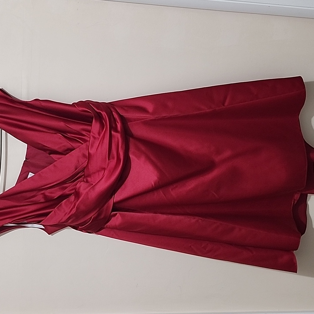 David's Bridal Short Dress - Apple Red